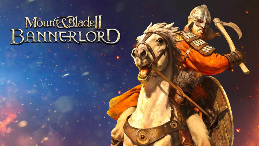 The Official Picture of Mount & Blade II: Bannerlord with its character, One of best ai games on steam.