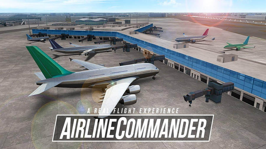 The Official Picture of Airline Commander, One of best airplane games for android.