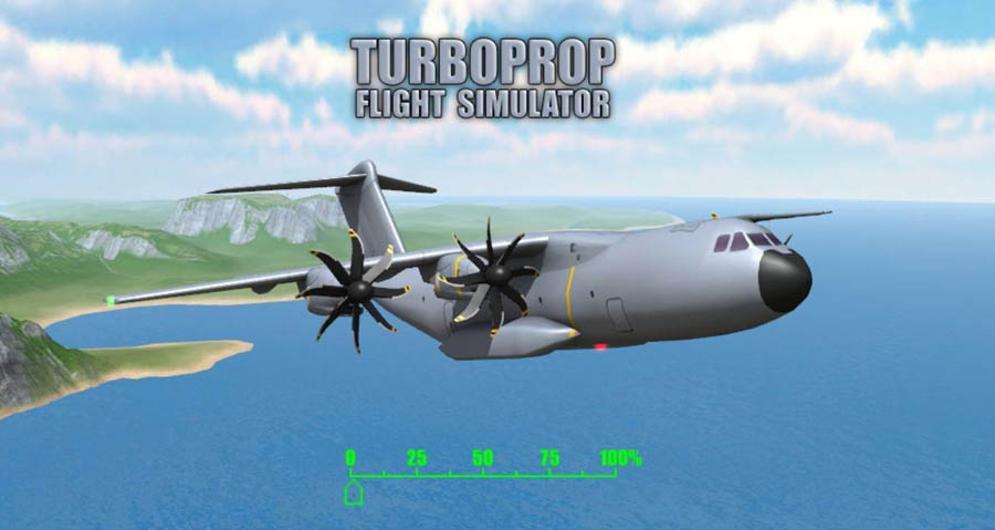 The Official Picture of Turboprop Flight Simulator 3-D, One of best airplane games for ios.