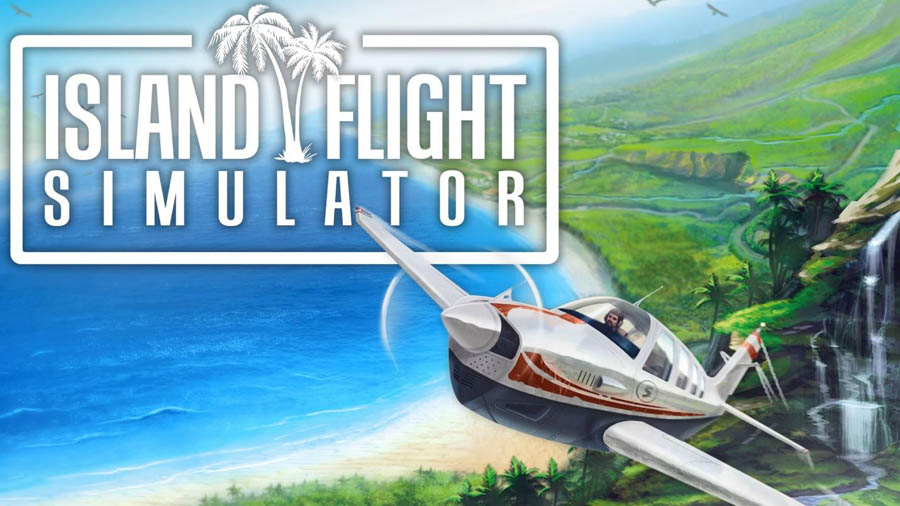 The Official Picture of Island Flight Simulator, One of best airplane games for pc.