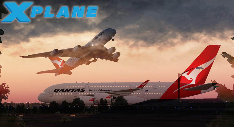 The Official Picture of X-Plane Flight Simulator, One of best airplane games on chromebook.