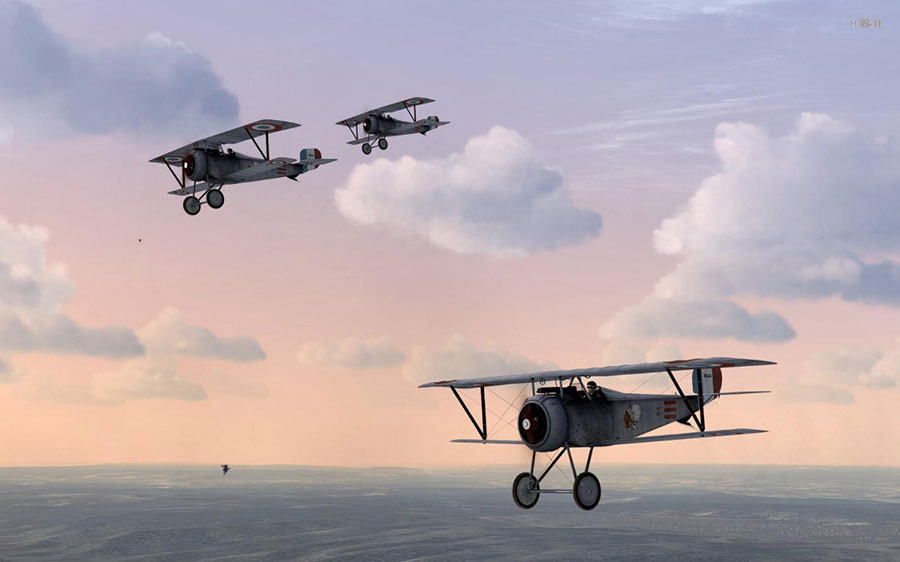 The Official Picture of Rise of Flight, One of best airplane games on steam.