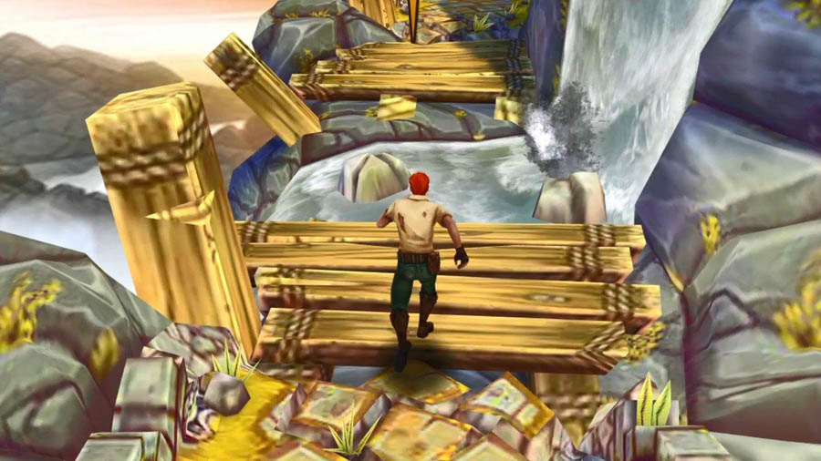 in game Picture of Temple Run 2 with its character.