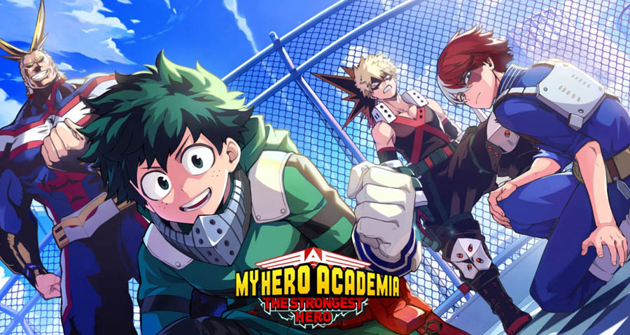 A wallpaper of My Hero Academia, One of the best anime games on android.