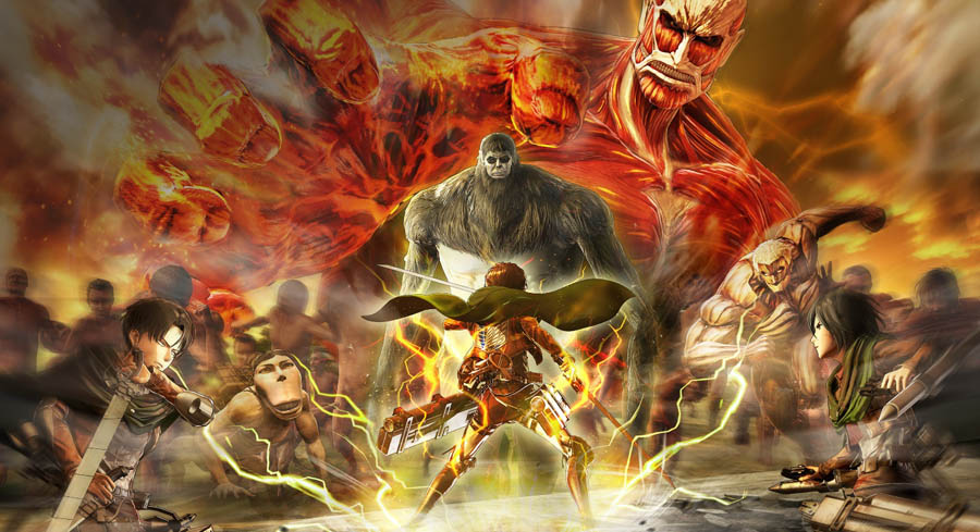 a picture of Attack on Titan 2 game.