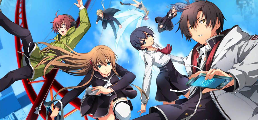 The Official Picture of Tokyo Xanadu eX with its characters, One of best anime games on ps4.