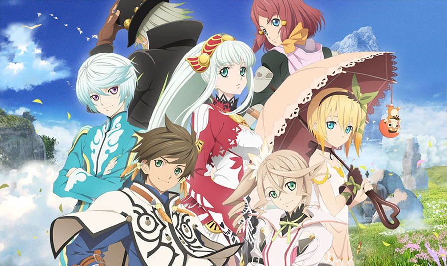 The Official Picture of Tales of Zestiria with its characters, One of best anime games on ps4.