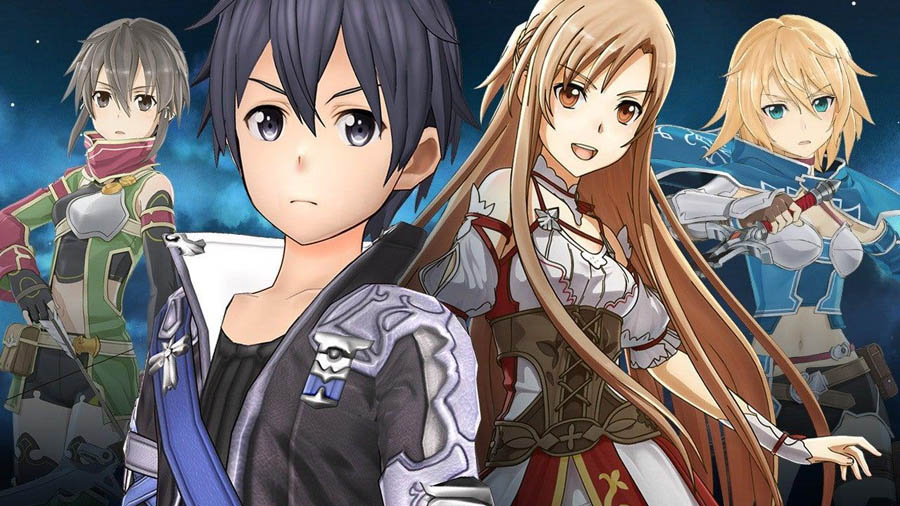 The Official Picture of Sword Art Online: Hollow Realization with its characters, One of best anime games on ps4.