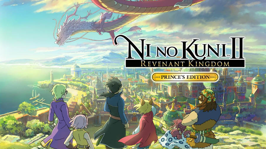 The Official Picture of Ni no Kuni II: Revenant Kingdom - Prince's Edition with its characters, One of best anime games on ps5.