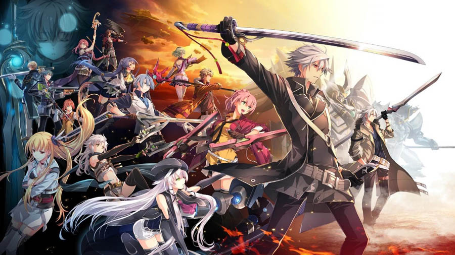 The Official Picture of The Legend of Heroes: Trails of Cold Steel IV with its characters, One of best anime games on ps5.