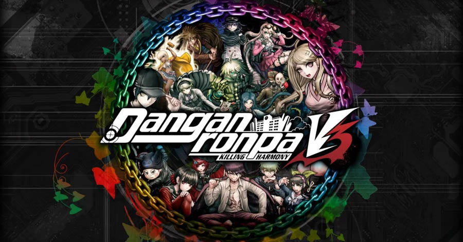 The Official Picture of Danganronpa V3: Killing Harmony with its characters, One of best anime games on ps5.