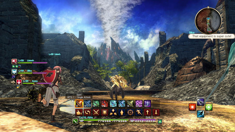 A wallpaper of the game's gameplay, featuring controls and the character.