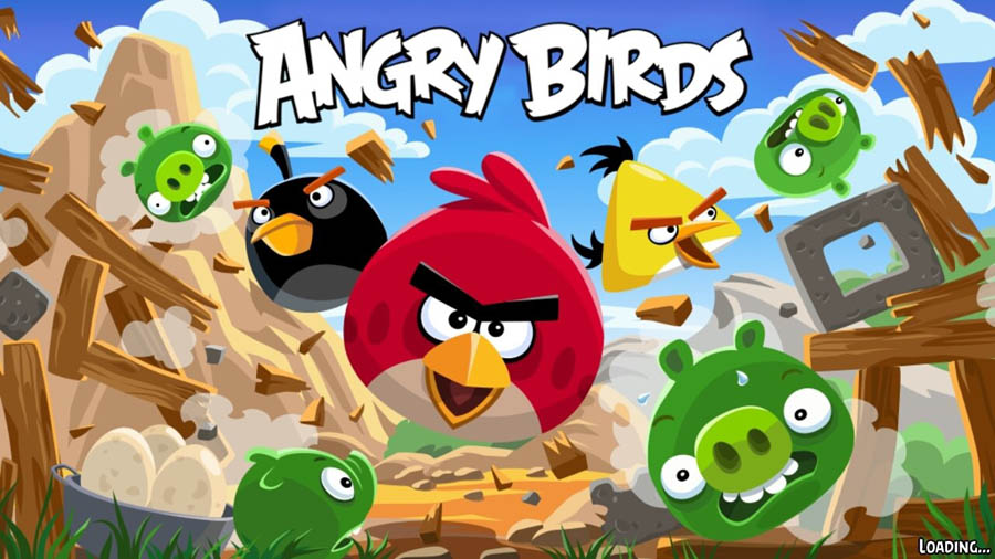 The official wallpaper of Angry Birds.