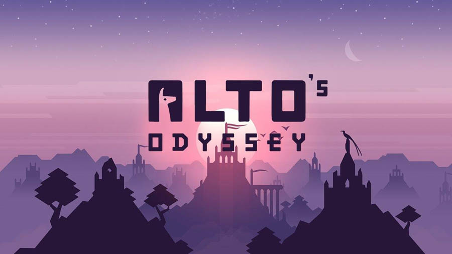 The Official Picture of Alto's Odyssey, One of best arcade games for apple tv.