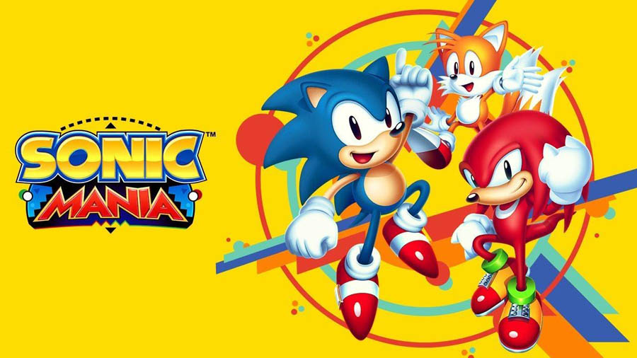 The Official Picture of Sonic Mania with Sonic, Tails and Knuckles, One of best arcade games for Mac.