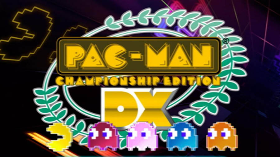 The Official Picture of Pac-Man Championship Edition DX with its characters, One of best arcade games for pc.