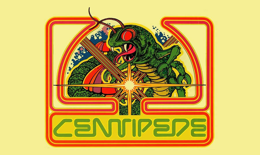 The Official Picture of Centipede with its character, One of best arcade games for pc.