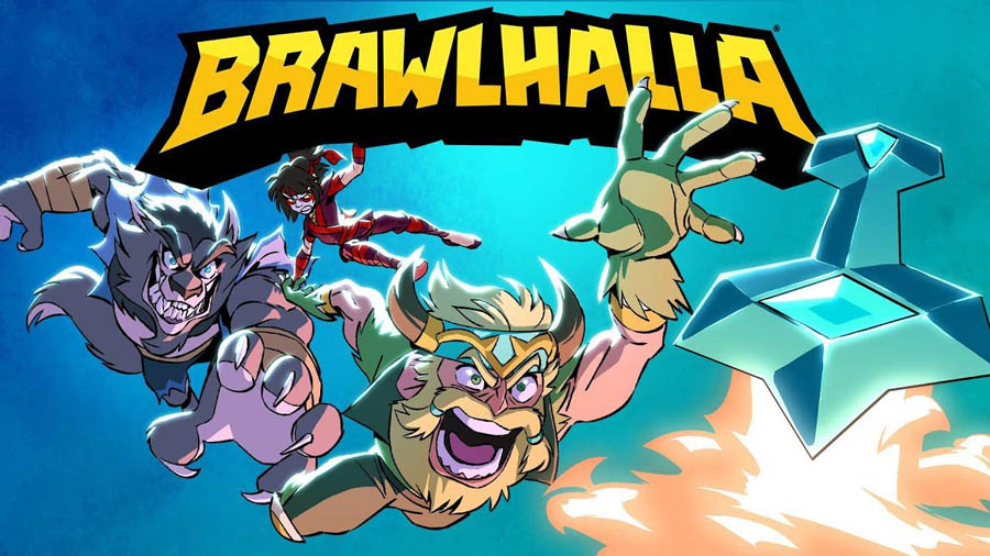 The Official Picture of Brawlhalla with its characters, One of best arcade games for ps5.