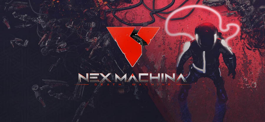 The Official Picture of Nex Machina with its character, One of best arcade games for ps5.