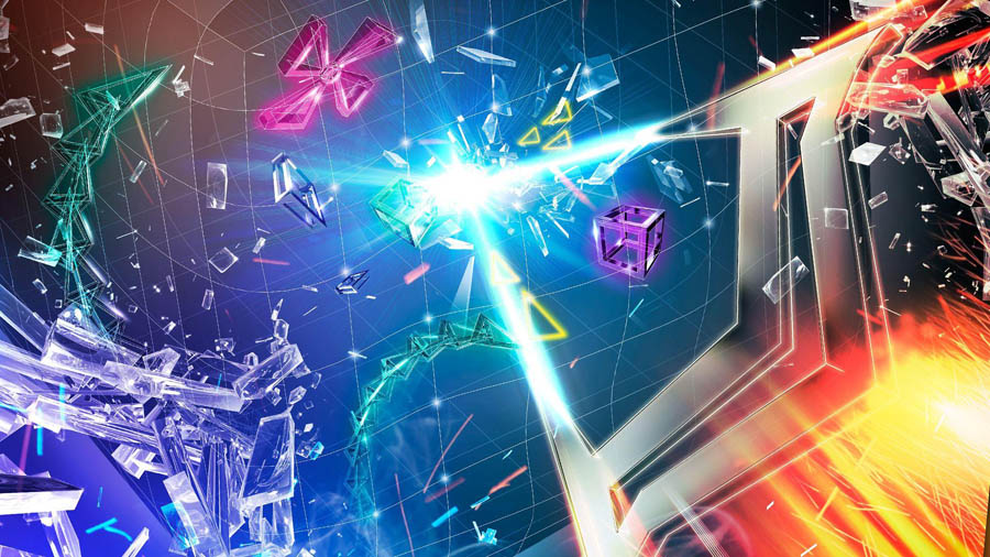 The Official Picture of Geometry Wars 3: Dimensions Evolved, One of best arcade games for ps5.