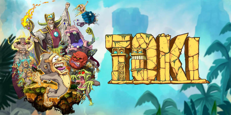 The Official Picture of Toki with its characters, One of best arcade games for switch.