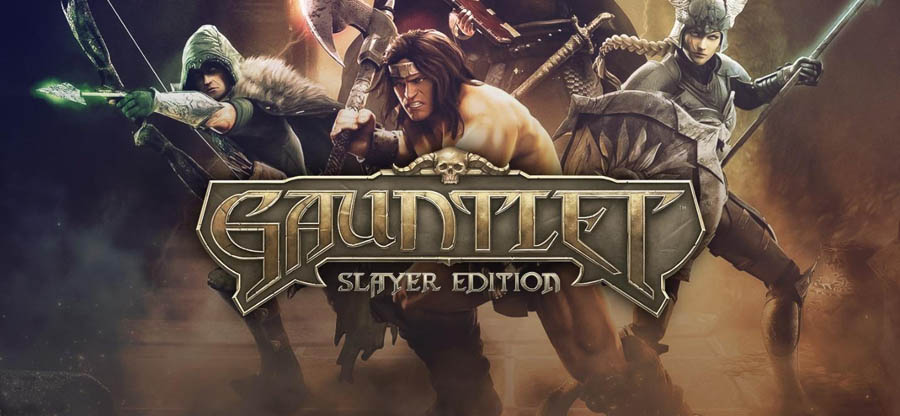 The Official Picture of Gauntlet Slayer Edition with its characters, One of best arcade games on steam.