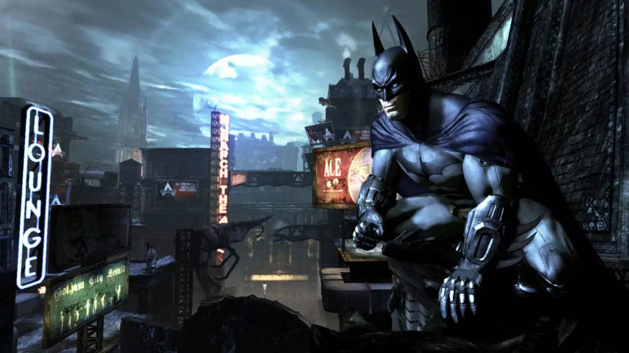 A wallpaper of Batman: Arkham City, one of the best assassin games on Steam