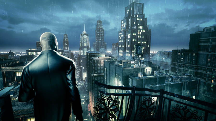 A wallpaper of Hitman: Absolution, one of the best assassin games on Steam.