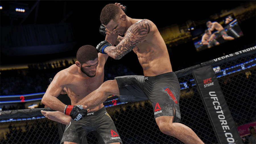 An official photo of EA Sports UFC 4, one of the best boxing games for ps4.