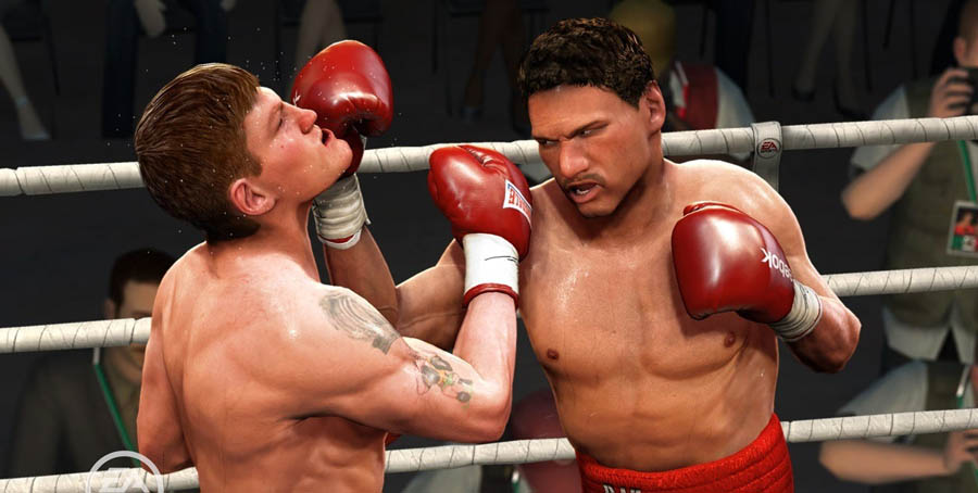 An official photo of Round four Round Boxing, one of the best boxing games for ps4.