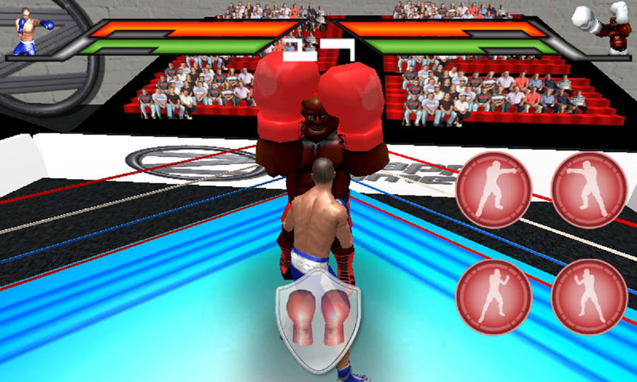 A wallpaper of Virtual Boxing 3D, one of the best boxing games on chromebook.