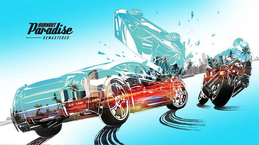 The Official Picture of Burnout Paradise Remastered, One of best drift games for Switch.