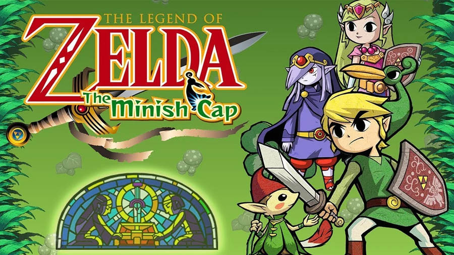 The Official Picture of The Legend of Zelda: Minish Cap with its characters, One of best emulator games for android.