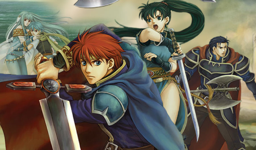 The Official Picture of Fire Emblem: The Blazing Blade with its characters, One of best emulator games for android.