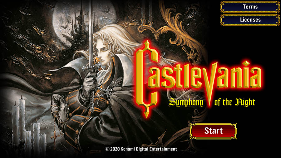 in game Picture of Castlevania: Symphony of the Night with Alucard, One of best emulator games for android.