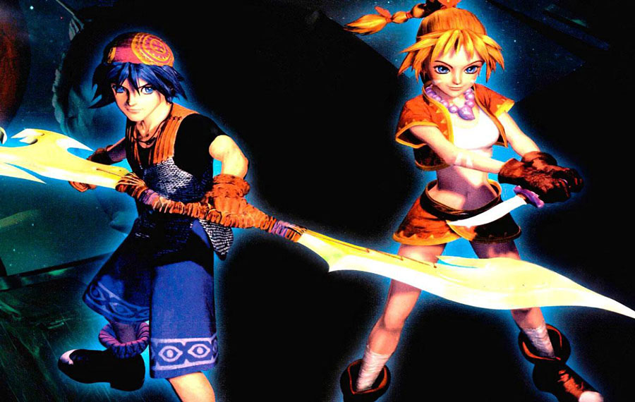 The Official Picture of Chrono Cross with its characters, One of best emulator games for ios.