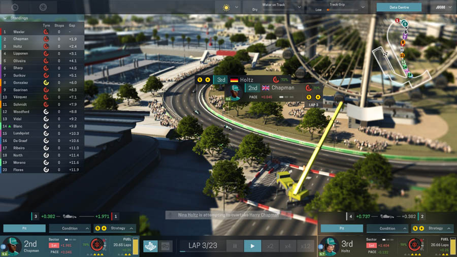 A picture of Motorsport Manager, one of the best formula 1 games for mac.