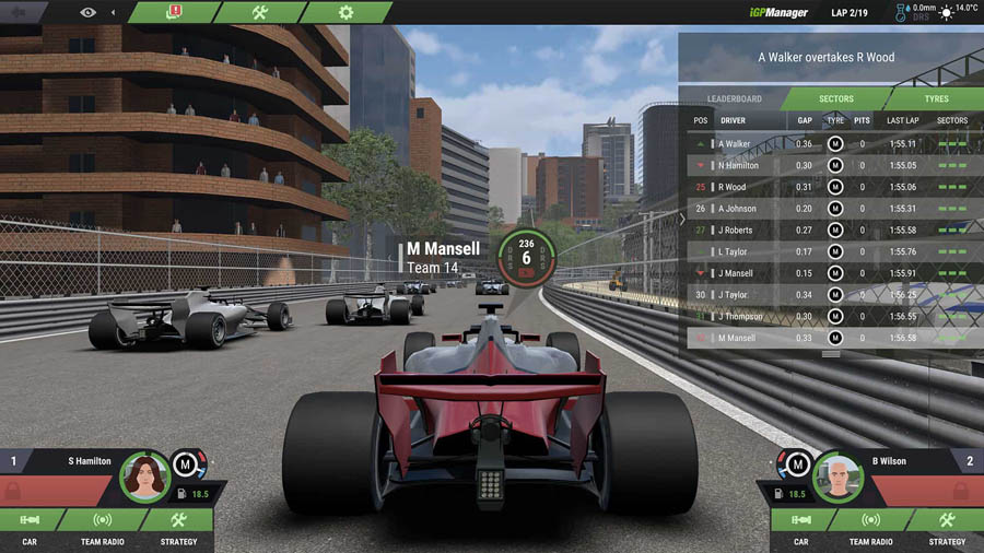 An official picture of iGP Manager, one of the best formula 1 games for mac.