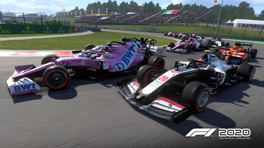 An official wallpaper of F1 2020, one of the best formula 1 games for pc.