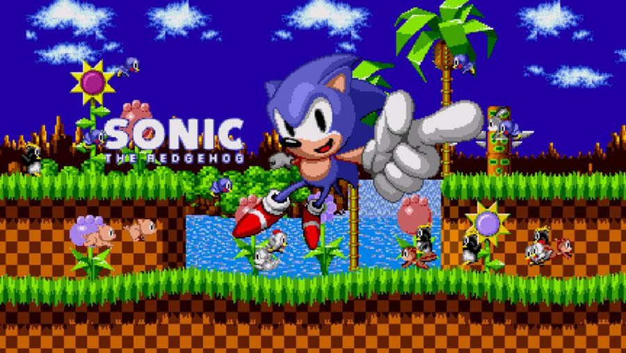 An official picture of the game, featuring Sonic.