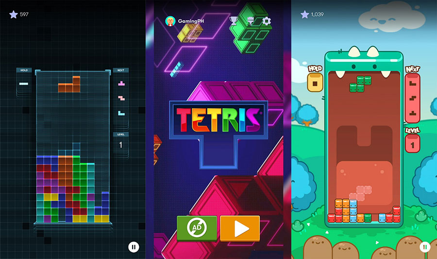 An official photo of Tetris, one of the best retro games on android.