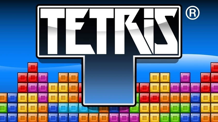 An official photo of Tetris, one of the best retro games on iphone.