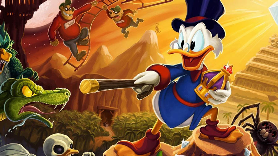 The Official Picture of DuckTales Remastered with its characters, One of best retro games on xbox.