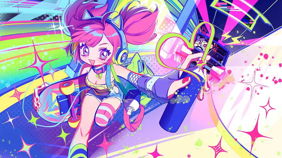 One of the pictures of Muse Dash, one of the best rhythm games on android.