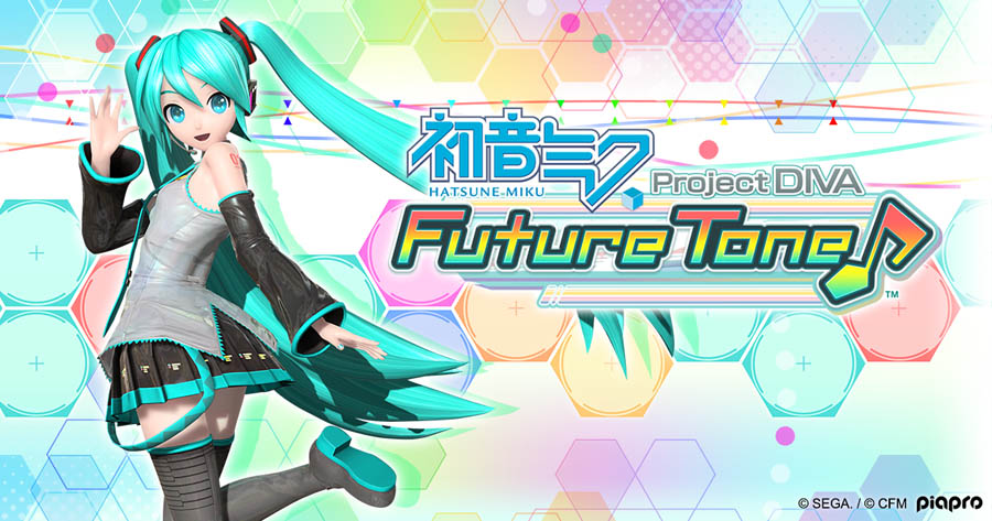 The Official Picture of  Hatsune Miku: Project DIVA Future Tone with its character, One of best rhythm games on ps4.