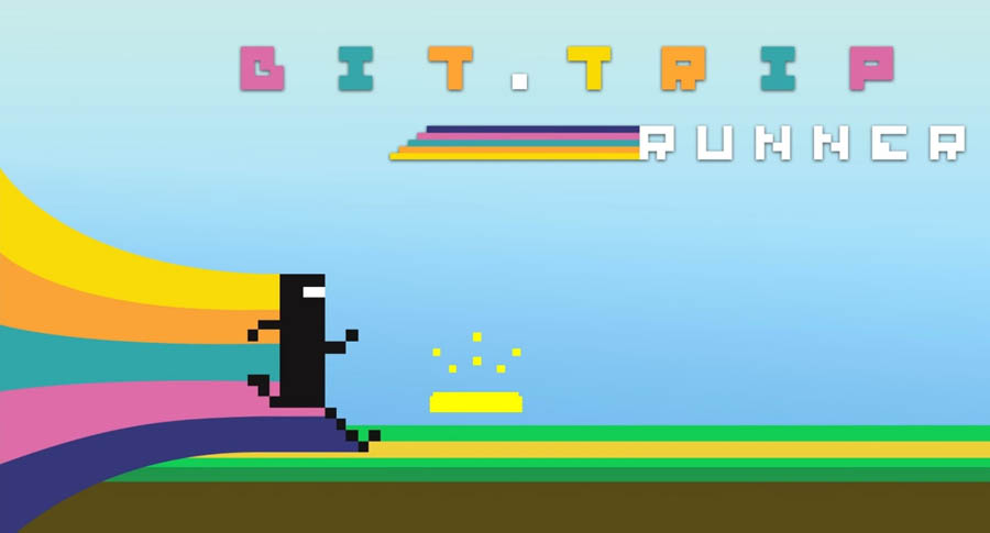 The official picture of BIT.TRIP RUNNER, one of the best rhythm games on steam.