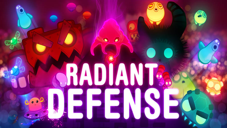 The Official Picture of Radiant Defense with its characters, One of best tower defence games for ios.