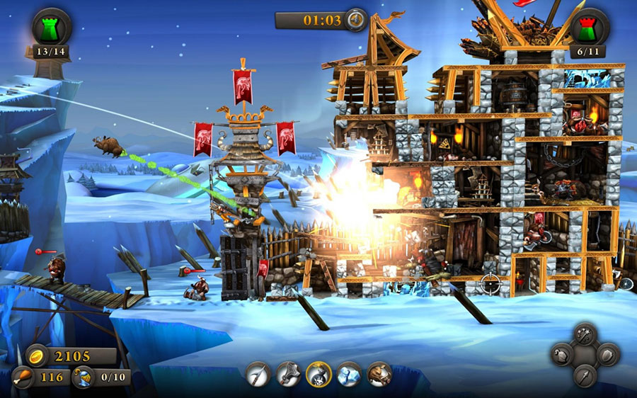 One of the pictures of CastleStorm, one of the best tower defense games on ps4.