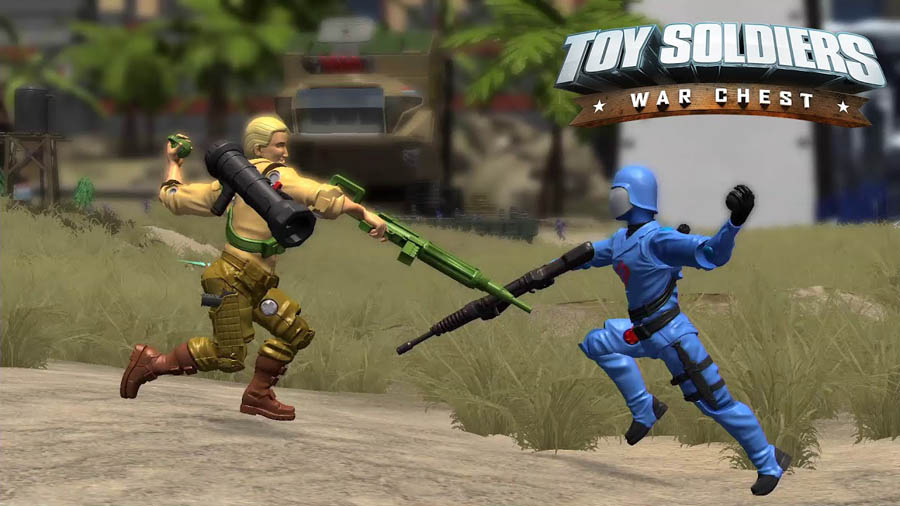 The official cover of Toy Soldiers: War Chest, one of the best tower defense games on ps4.