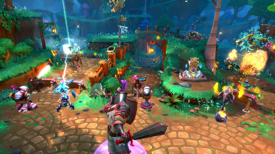 A wallpaper of Dungeon Defenders II, one of the best tower defense games on steam.